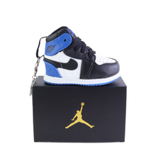 Load image into Gallery viewer, J1 Blue/Black Bag Charm With Box