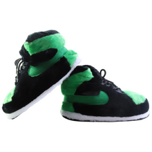 Load image into Gallery viewer, AJ 1 Green Black Retro Hi Top Trainer Sneaker Slippers