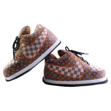 Load image into Gallery viewer, AF 1 Brown LV Retro Hi Top Trainer Sneaker Slippers