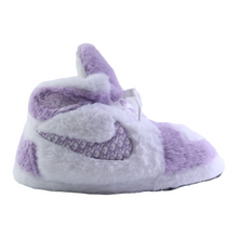 Load image into Gallery viewer, AJ 1 Monogram Purple Retro Hi Top Trainer Sneaker Slippers
