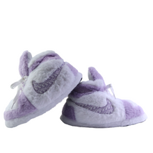 Load image into Gallery viewer, AJ 1 Monogram Purple Retro Hi Top Trainer Sneaker Slippers