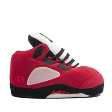 Load image into Gallery viewer, AJ 5 Retro Hi Top Red Trainer Sneaker Slippers