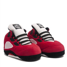 Load image into Gallery viewer, AJ 5 Retro Hi Top Red Trainer Sneaker Slippers