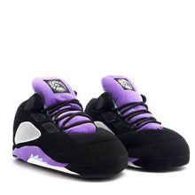 Load image into Gallery viewer, AJ 5 Retro Hi Top Purple Trainer Sneaker Slippers