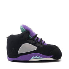 Load image into Gallery viewer, AJ 5 Retro Hi Top Purple Trainer Sneaker Slippers