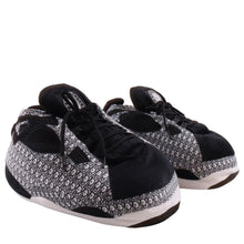 Load image into Gallery viewer, AJ 4 Black White Mono Retro Hi Top Trainer Sneaker Slippers