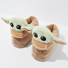 Load image into Gallery viewer, The Child Baby Yoda Retro Plush Unisex Slippers