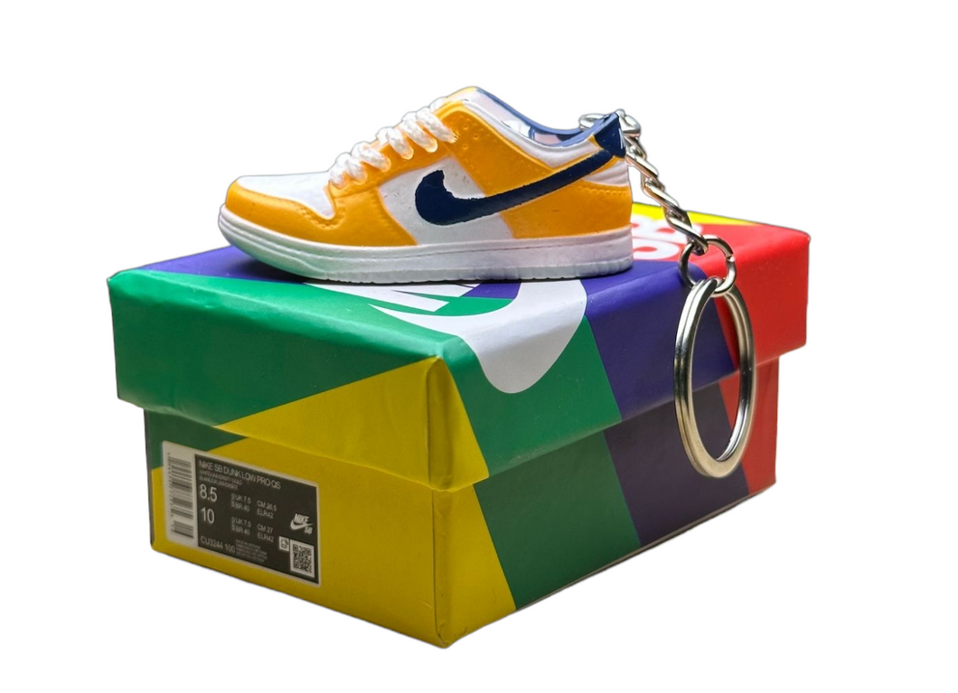 SB Low Dunks Trainer Keychain With Mini Shoe Box