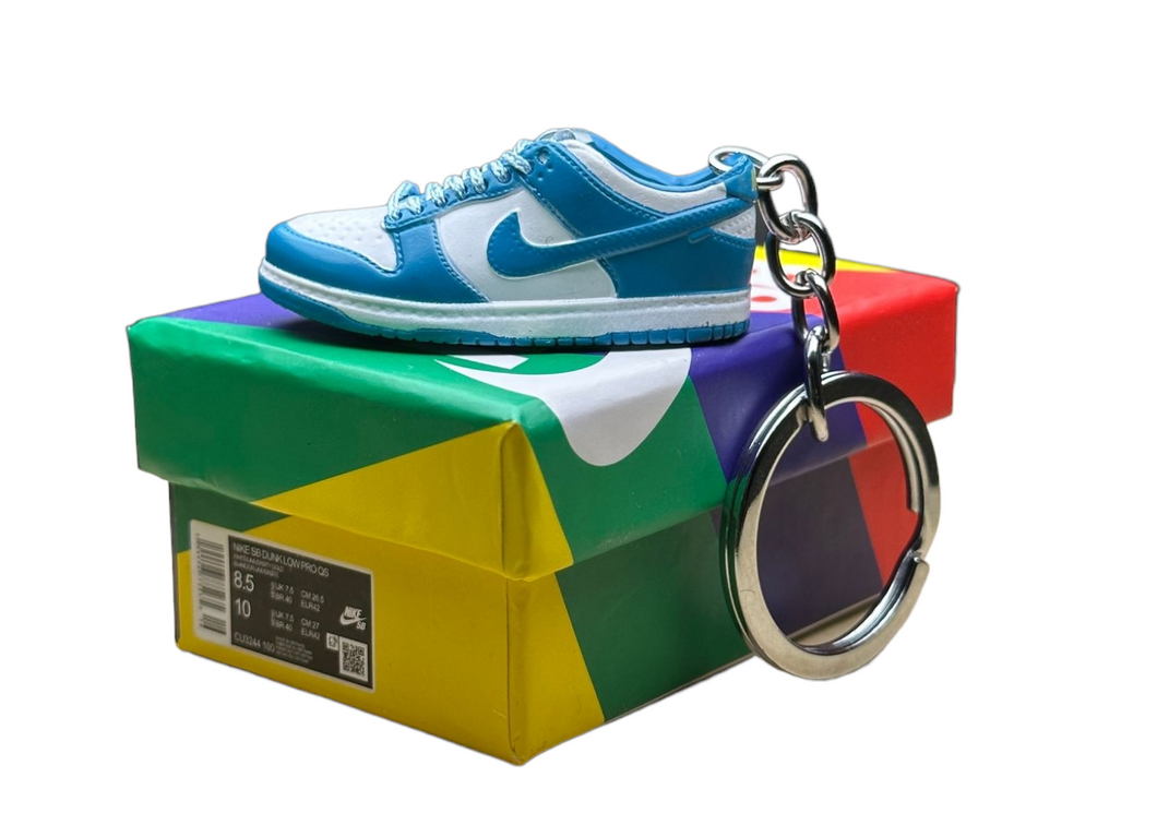 SB Low Dunks Trainer Keychain With Mini Shoe Box