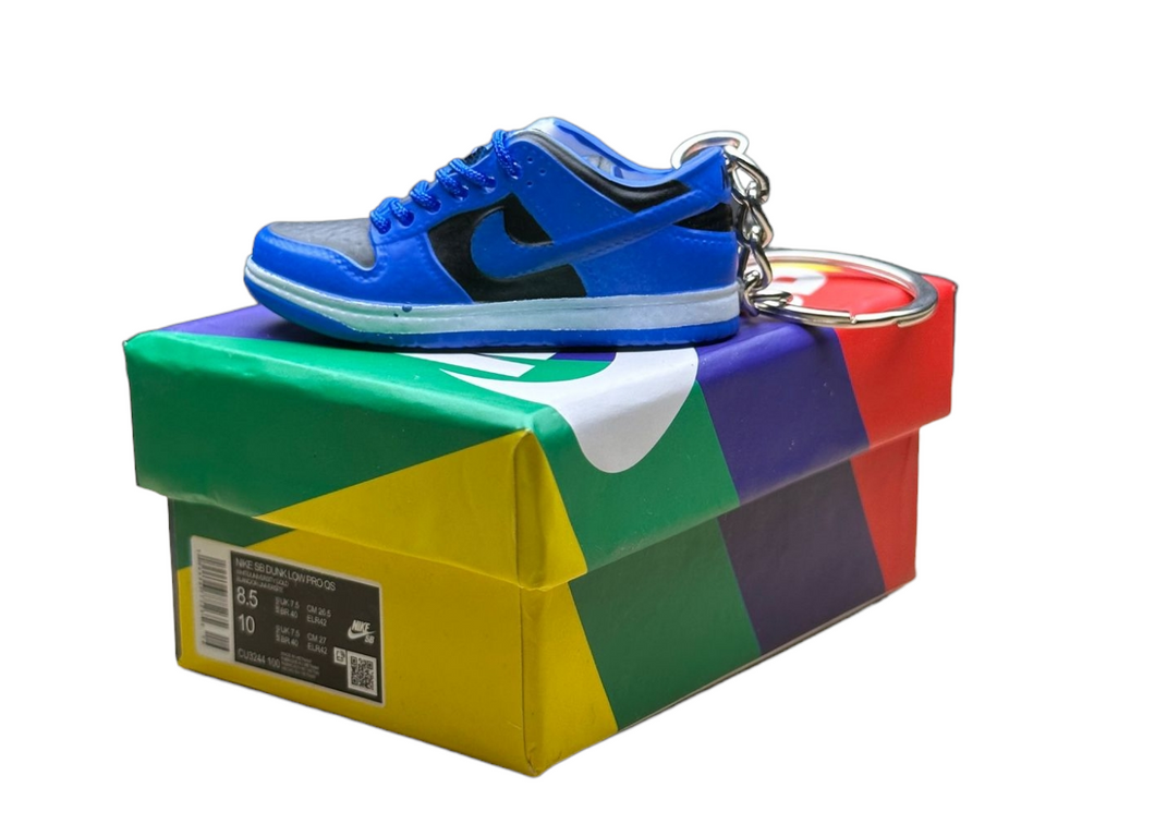 SB Low Dunks Trainer Keychain With Mini Shoe Box