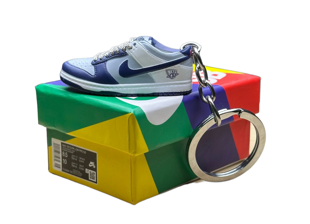 SB Low Dunks Trainer Keychain With Mini Shoe Box