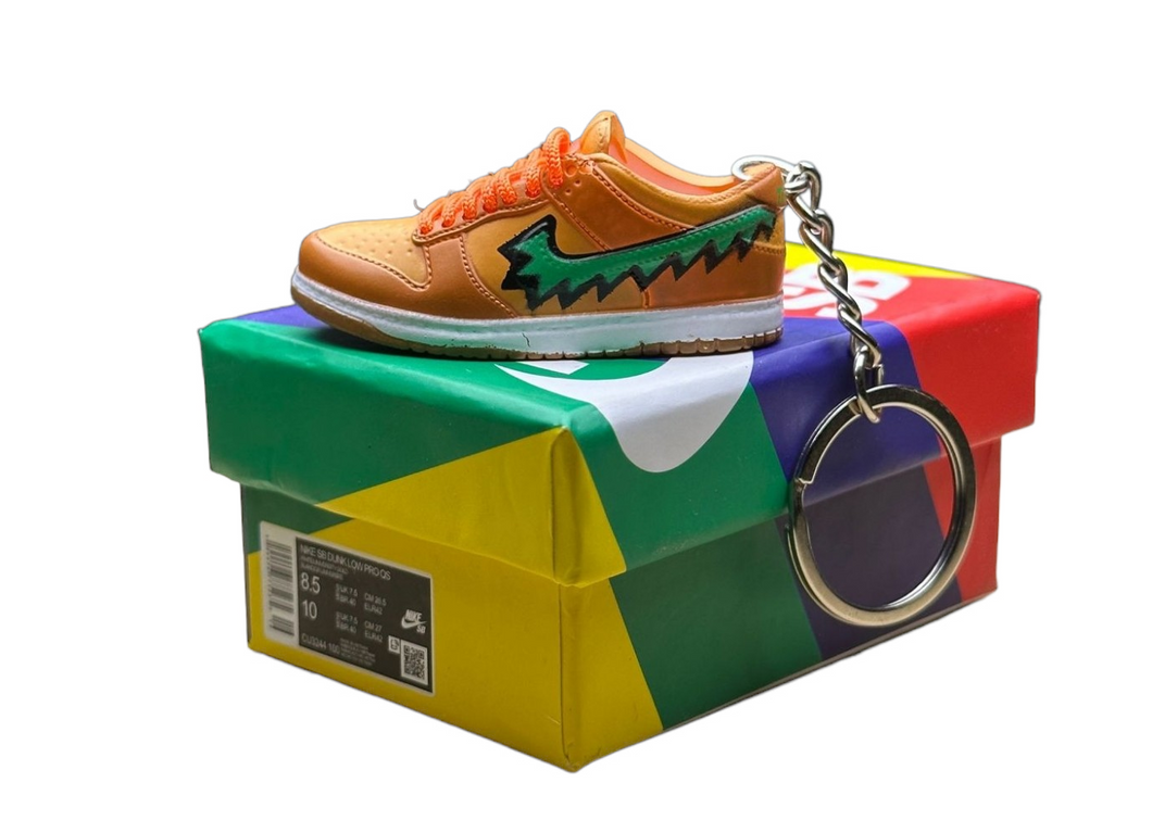 GD Low Dunks Trainer Keychain With Mini Shoe Box