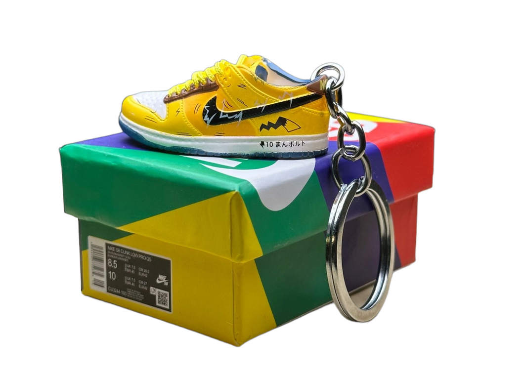 SB Low Dunks Trainer Keychain With Mini Shoe Box