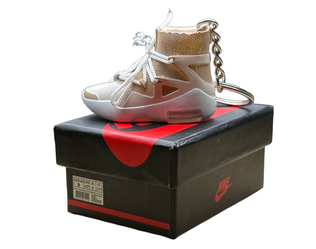 Fear Of God 1 High Top Trainer Keychain With Mini Shoe Box