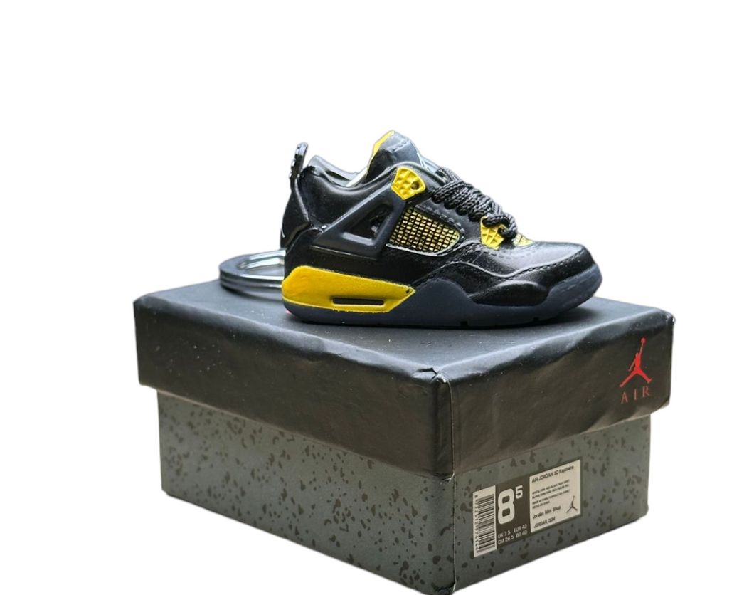 Aj Key Chain AJ 4 Trainer Keychain With Mini Shoe Box – Lounge Kicks