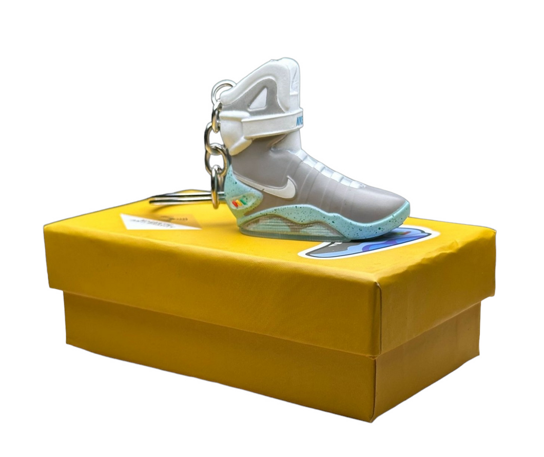 Back To The Future AIR MAG Trainer Key Chain With Mini Shoe Box