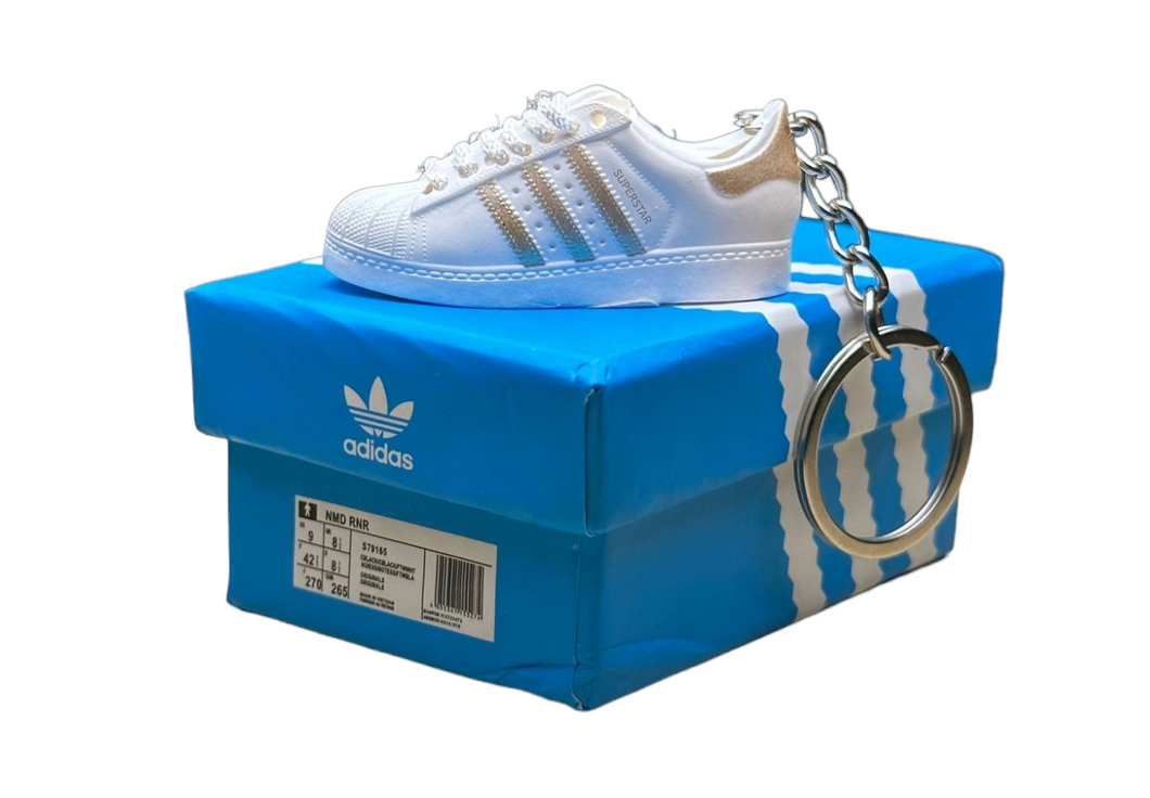 Original Superstar Trainer Keychain With Mini Shoe Box