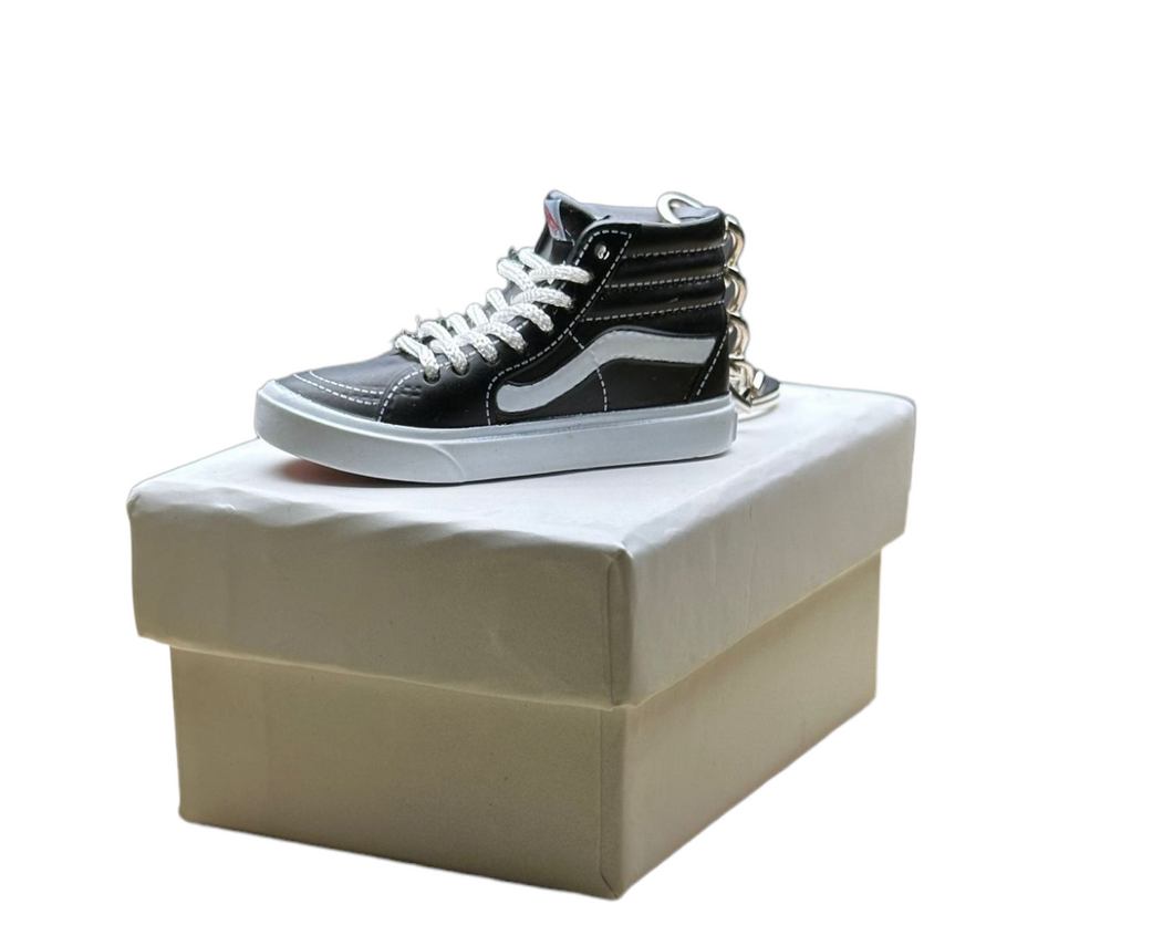 Converse High Top Trainer Keychain With Mini Shoe Box