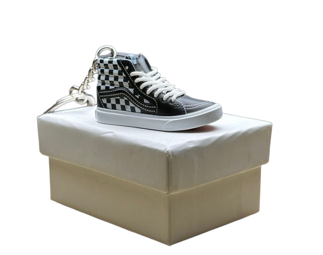 Converse High Top Trainer Keychain With Mini Shoe Box