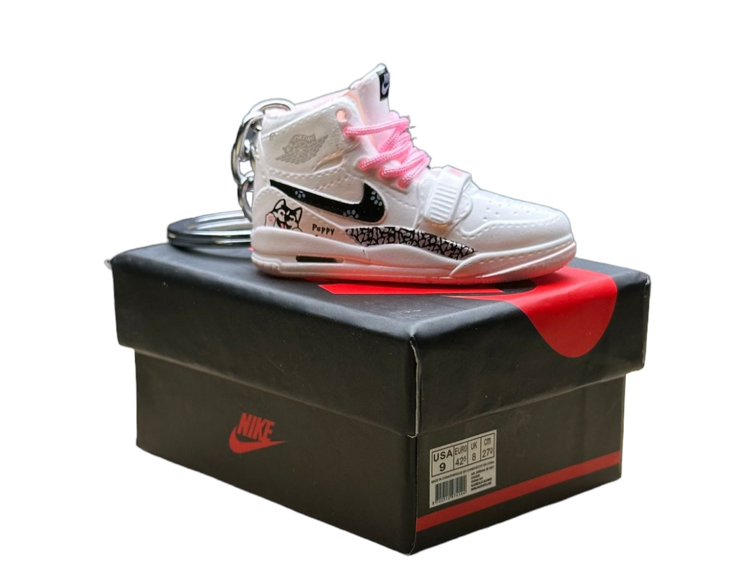 AJ Legacy 312 Trainer Keychain With Mini Shoe Box