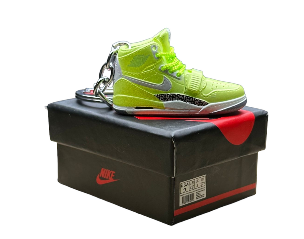 AJ Legacy 312 Trainer Keychain With Mini Shoe Box