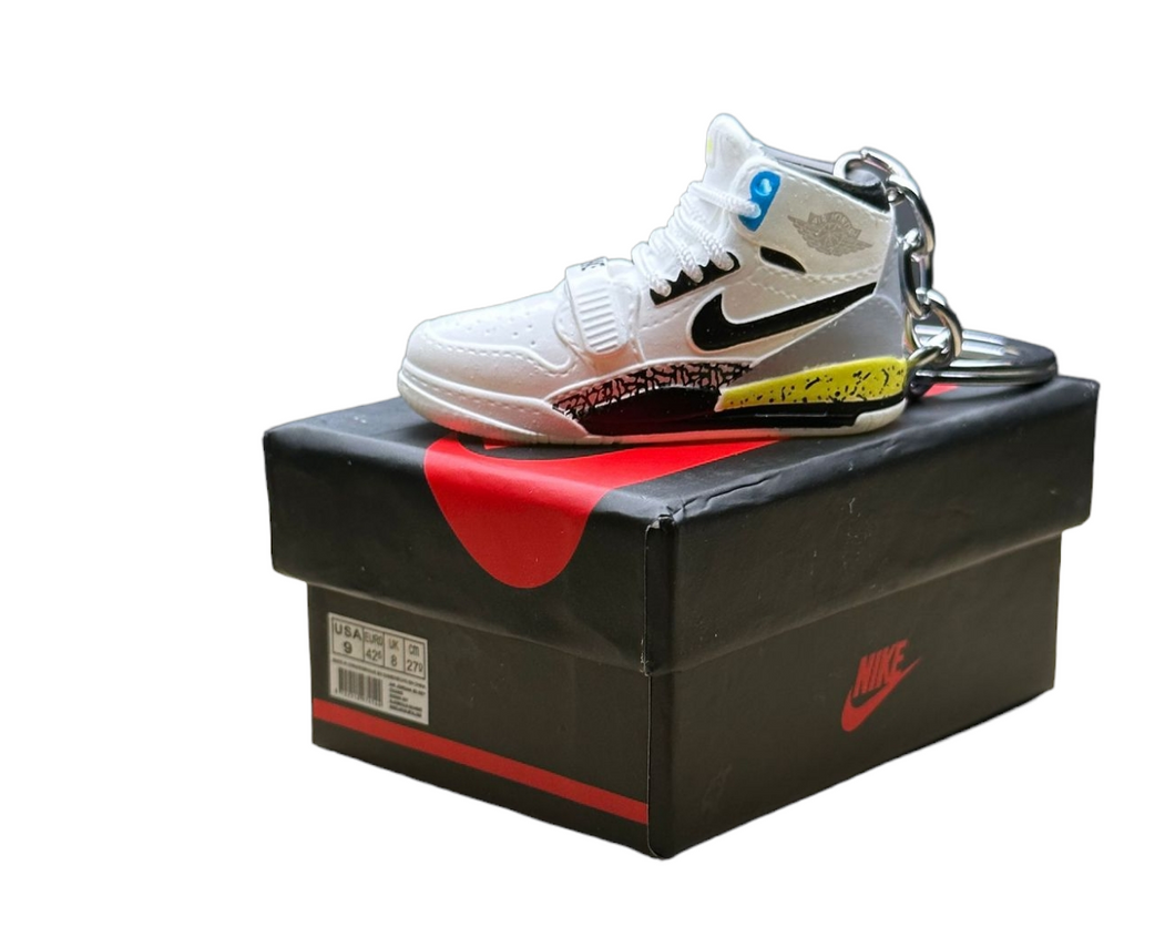 AJ Legacy 312 Trainer Keychain With Mini Shoe Box