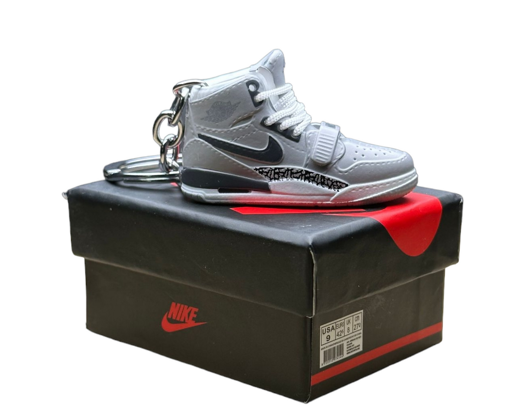 AJ Legacy 312 Trainer Keychain With Mini Shoe Box