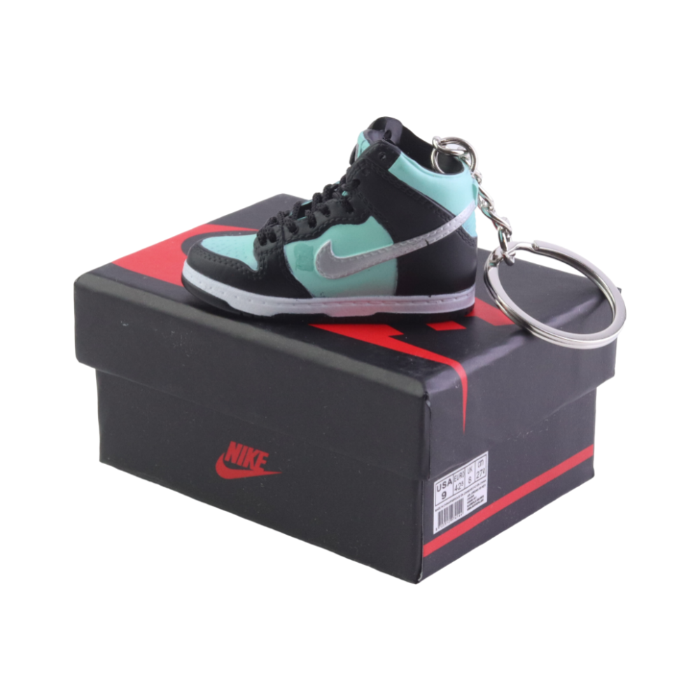 AJ 1 High Top Trainer Keychain With Mini Shoe Box