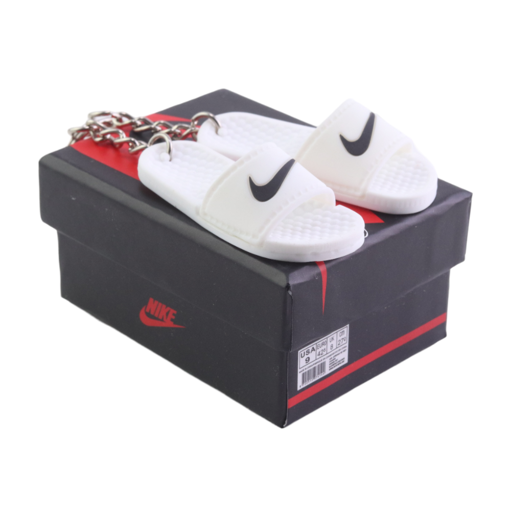 Nike Mini Sliders Keychain With Mini Shoe Box – Lounge Kicks
