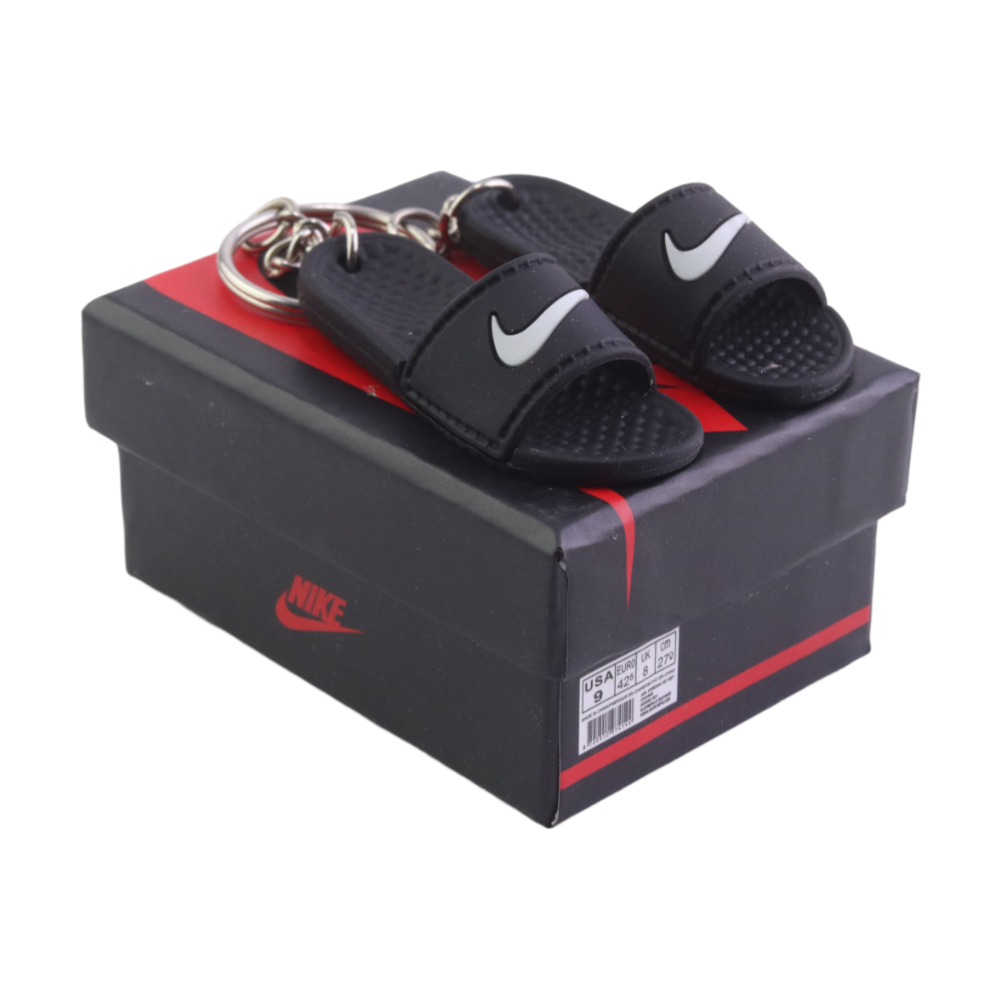 Nike Mini Sliders Keychain With Mini Shoe Box – Lounge Kicks