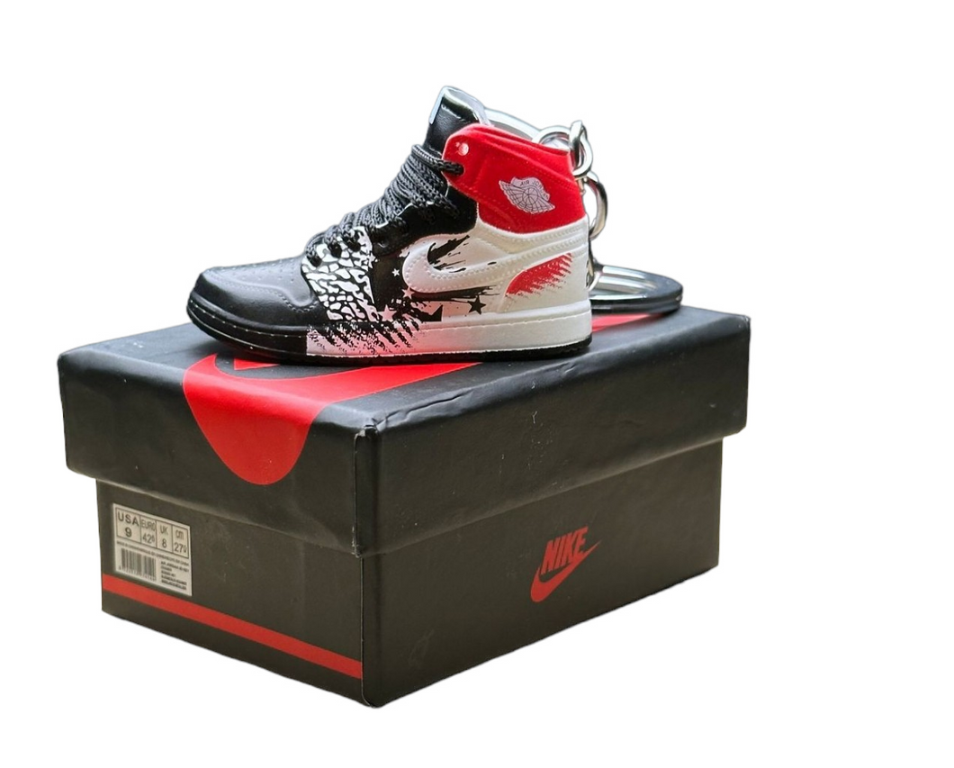 Aj Key Chain AJ 1 High Top Trainer Keychain With Mini Shoe Box – Lounge Kicks