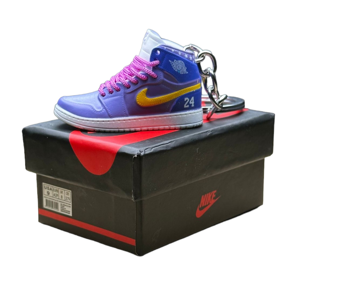 AJ 1 High Top Trainer Keychain With Mini Shoe Box – Lounge Kicks