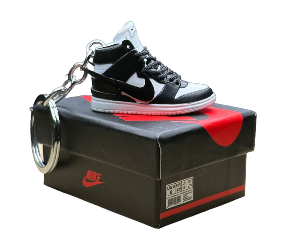 AJ 1 High Top Trainer Keychain With Mini Shoe Box