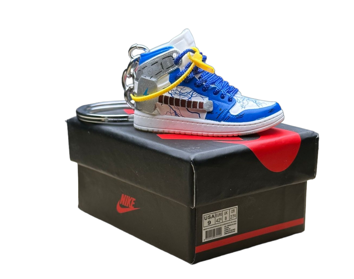 AJ 1 High Top Trainer Keychain With Mini Shoe Box – Lounge Kicks