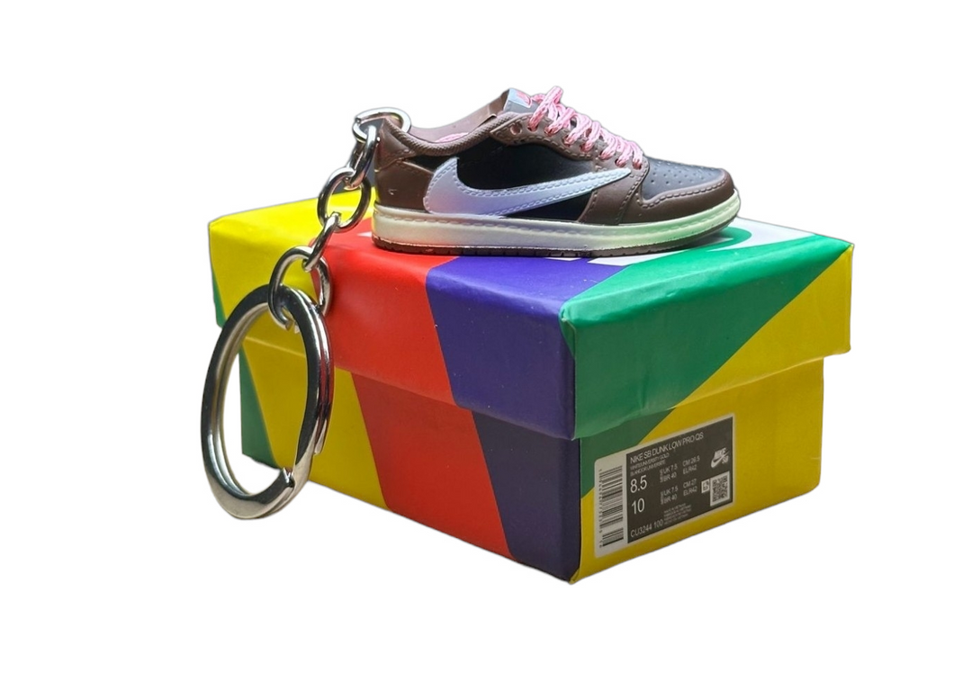 Travis.S x SB Low Dunks Trainer Keychain With Mini Shoe Box