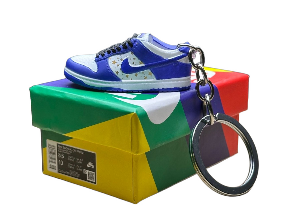 Supreme x SB Low Dunks Trainer Keychain With Mini Shoe Box