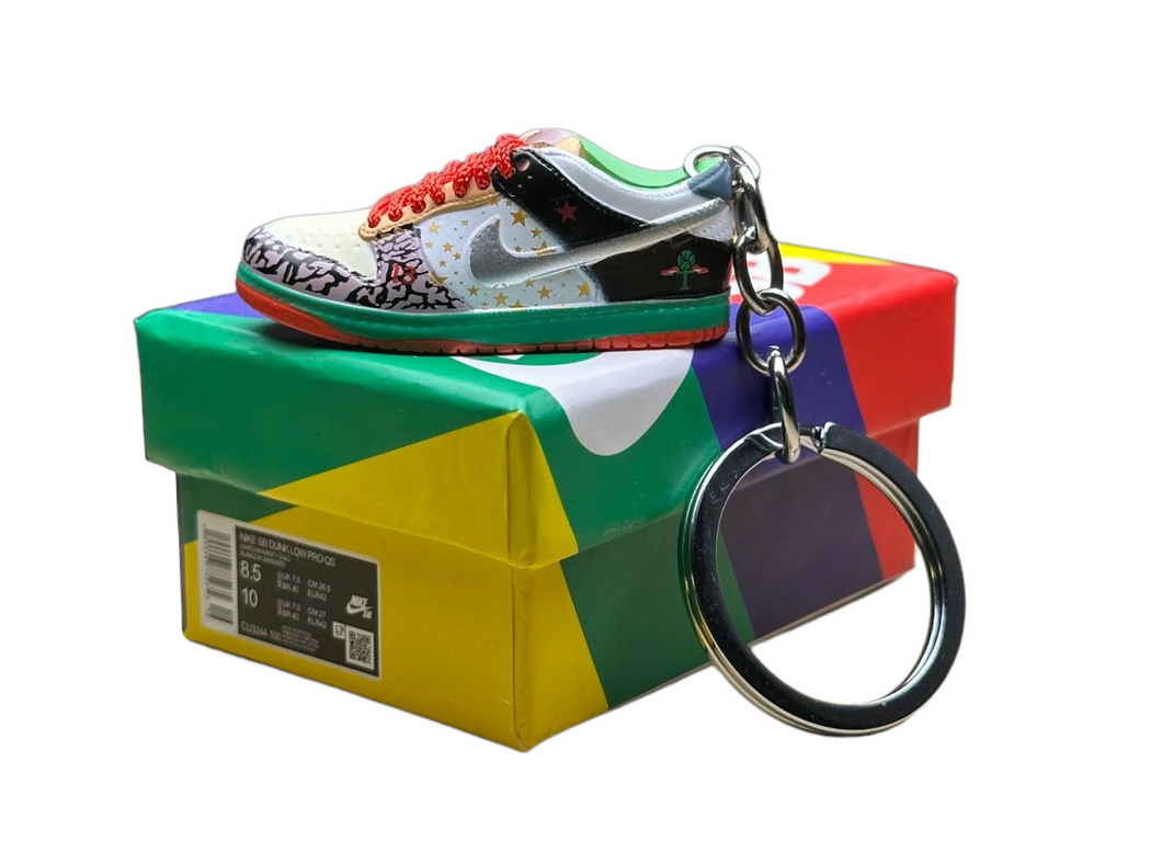 SB Low Dunks Trainer Keychain With Mini Shoe Box