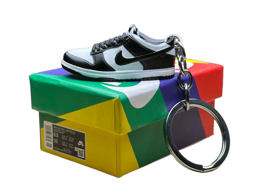 SB Low Dunks Trainer Keychain With Mini Shoe Box