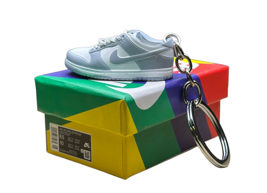 SB Low Dunks Trainer Keychain With Mini Shoe Box