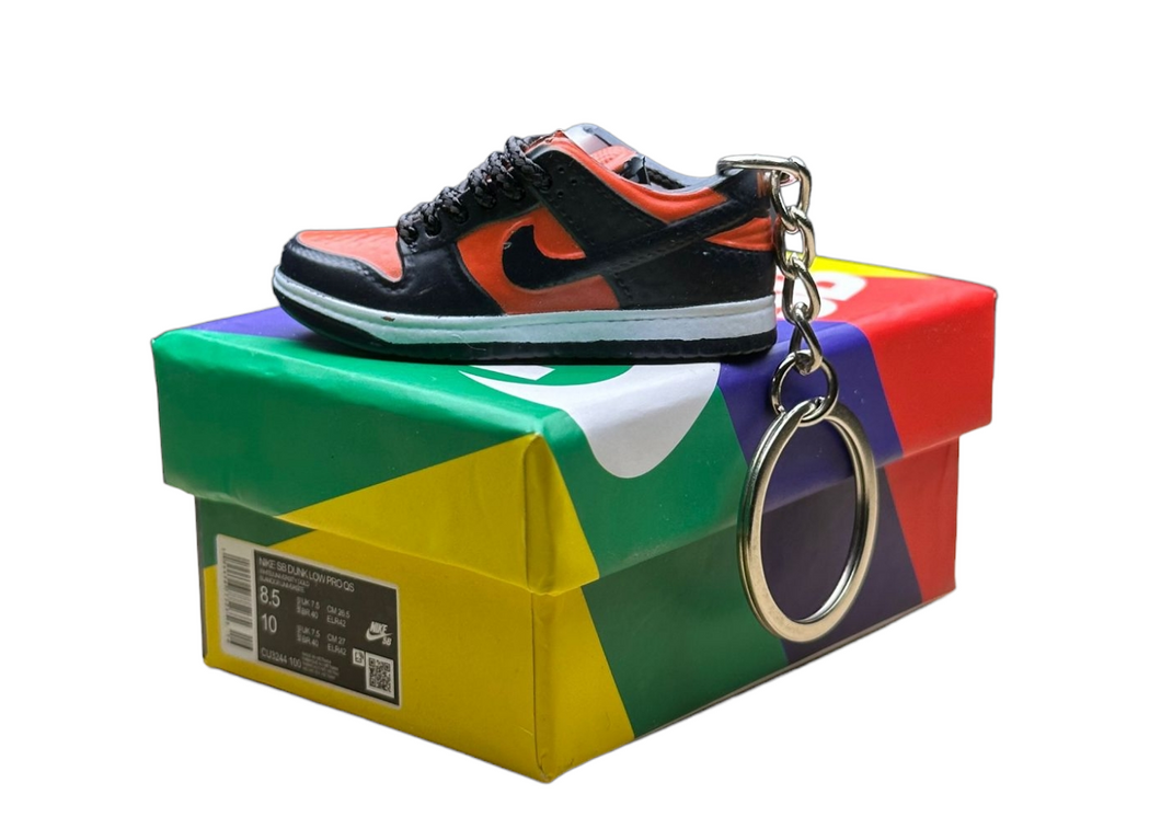 SB Low Dunks Trainer Keychain With Mini Shoe Box