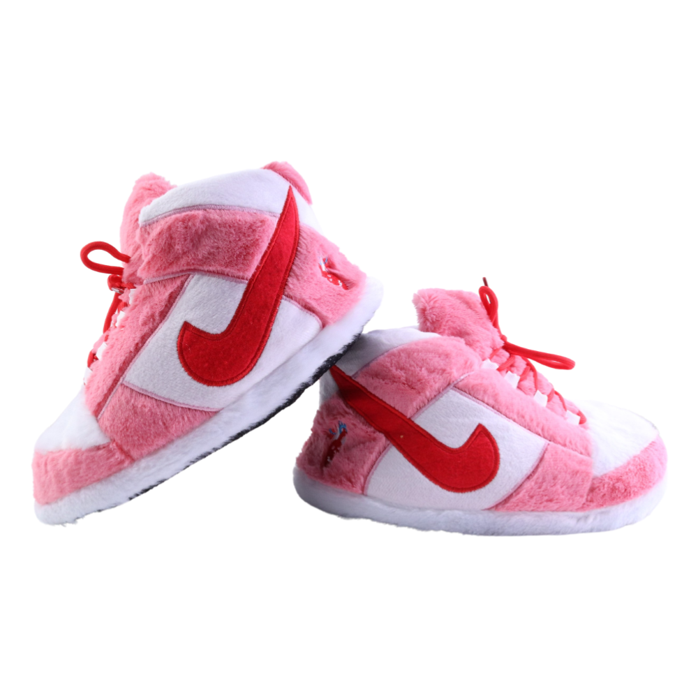 KIDS Pink Mist Retro Hi Top Trainer Slippers