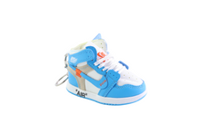 Load image into Gallery viewer, J1 Off White Blue Bag Charm With Box
