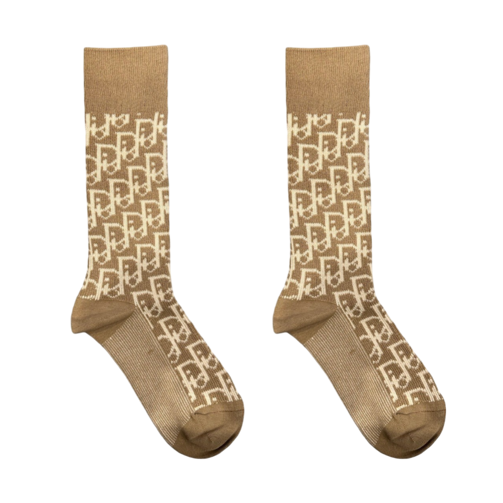 🎁 Dior Brown Unisex Socks (100% off)