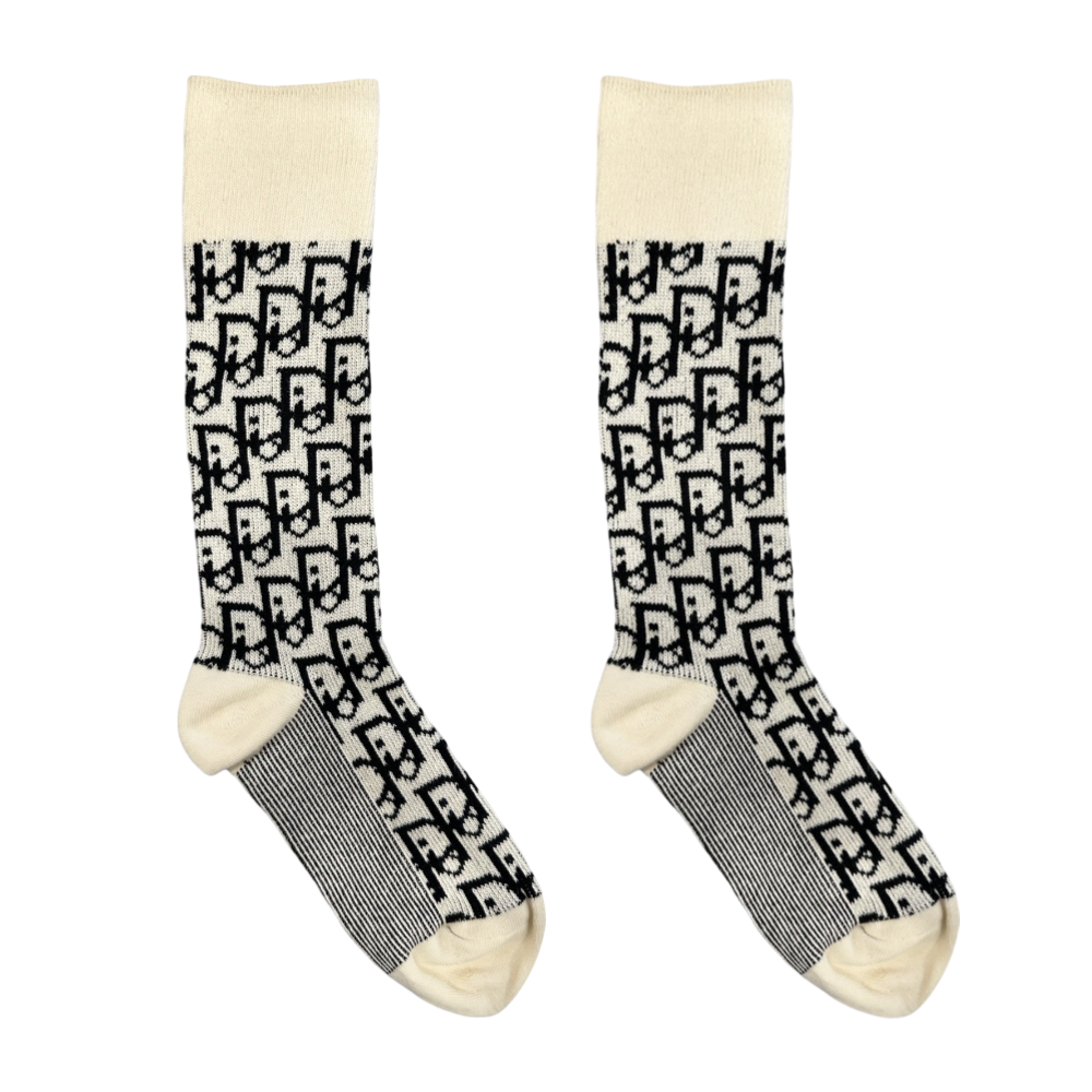 Dior Cream Unisex Socks