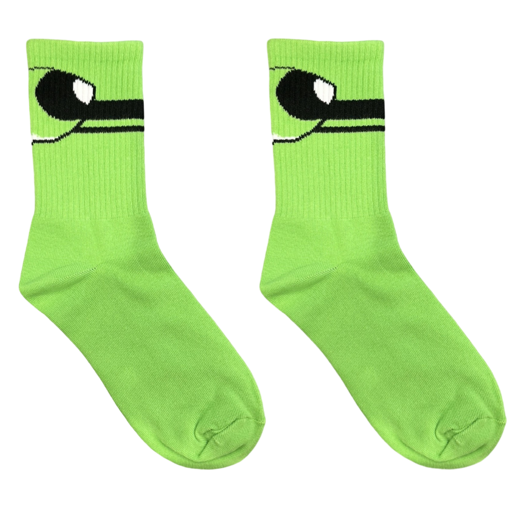 Power Puff Green Unisex Socks