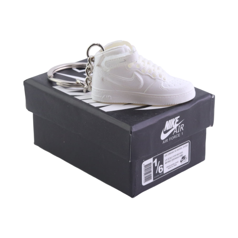 AIR FORCE Hi Top Sneaker Trainer Key Chain With Mini Shoe Box