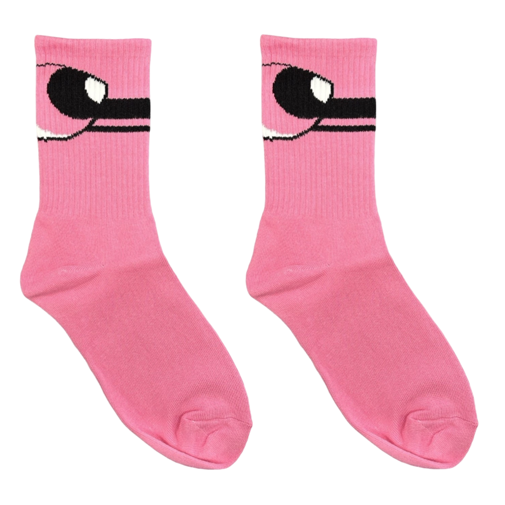 Power Puff Pink Unisex Socks