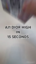 Load and play video in Gallery viewer, AJ 1 DIOR HIGH SNEAKER BRICKS
