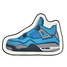 Load image into Gallery viewer, AJ 4 Blue Sneaker Floor Rug Carpet
