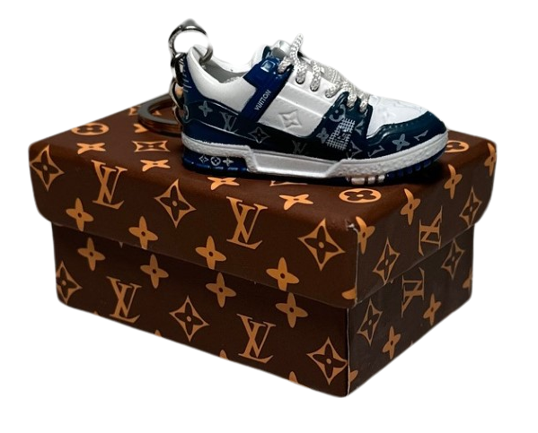 LV Sneaker Trainer Keychain With Mini Shoe Box